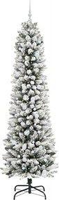 vidaXL Τεχνητό Χριστουγεννιάτικο Δέντρο με 300 LED Λευκό 240 cm