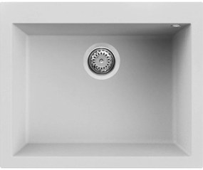 Elleci Quadra 110 Ένθετος Νεροχύτης κουζίνας Bianco Titano 68 61x50cm