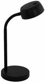 Eglo Cabales Φωτιστικό Γραφείου LED με Εύκαμπτο Βραχίονα σε Μαύρο Χρώμα 99335