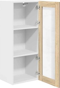 vidaXL Κρεμαστό ντουλάπι με αποθήκευση Δρύς Sonoma 40 x 31 x 100 εκ.