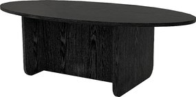 Τραπεζάκι σαλονιού Ravey Megapap χρώμα sencron black 120x60x39,8εκ.