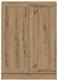 vidaXL Βιβλιοθήκη Artisan Δρυς 82,5x30,5x115 εκ. Επεξεργασμένο Ξύλο