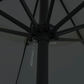 vidaXL Ομπρέλα Κήπου Ανθρακί 395 x 395 x 245 εκ.