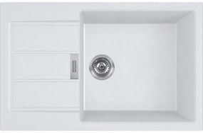 Franke Sirius 2.0 611-78 XL (500) Αντιστρεφόμενος Polar White Tectonite Νεροχύτης 60cm