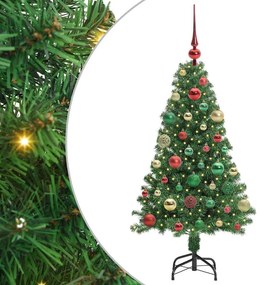 vidaXL Τεχνητό Χριστουγεννιάτικο Δέντρο με 150 LED Πράσινο 120 cm