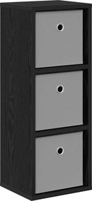 vidaXL Πλαϊνό γραφείο Μαύρη Οξυά 25,5 x 22 x 69,5 εκ