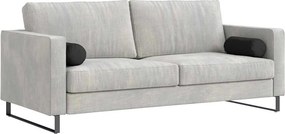 vidaXL Μαξιλάρια Στήριγμα 2 pcs Μαύρο Ø 15 x 40 εκ Ύφασμα Μικροΐνας