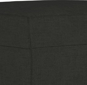 vidaXL Πολυθρόνες Σετ 3 Τεμαχίων Μαύρες από Ύφασμα με Μαξιλάρια