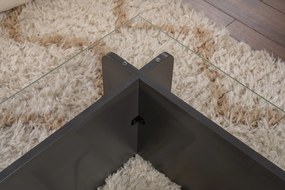 Τραπεζάκι Σαλονιού Ανθρακί FLAVIO 105x65x30