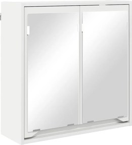 vidaXL Σετ Επίπλων Μπάνιου με συρτάρι 4 pcs Λευκό Επεξεργασμένο ξύλο