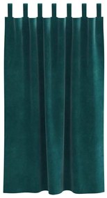 vidaXL Κουρτίνες 2 pcs Σκούρο πράσινο 140 x 175 cm Βελούδο