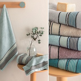 Πετσέτες Μπάνιου (Σετ 3τμχ) Palamaiki Bela 450gsm Πετρόλ