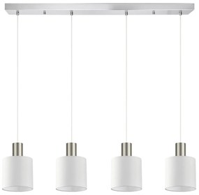 Φωτιστικό Οροφής Πολύφωτο Homelighting 77-8420 Nickel/White