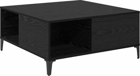 vidaXL Τραπεζάκι σαλονιού Μαύρη Οξυά 80 x 80 x 36,5 εκ