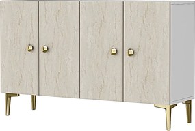 Console Simple 120 - White, Travertine White
Travertine