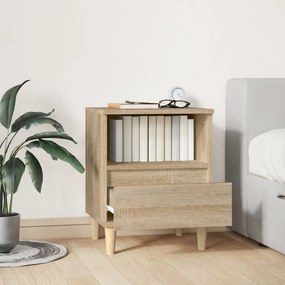 vidaXL Κομοδίνο Sonoma Δρυς 40x35x50 εκ.