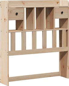 vidaXL Κρεβάτι Βιβλιοθήκη Χωρίς Στρώμα 75x190 εκ Μασίφ Ξύλο Πεύκο