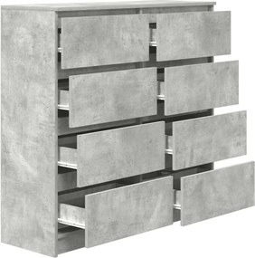 vidaXL Ντουλάπι Γκρι Σκυροδέματος 100x35x99 εκ. Επεξεργασμένο Ξύλο