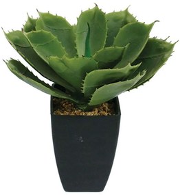 Τεχνητό Φυτό Σε Γλάστρα Αλόη 04-00-14559 26cm Green Marhome Plastic