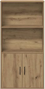 vidaXL Βιβλιοθήκη Αρτισιανή Δρυς 60x24x120 εκ. Επεξ. Ξύλο