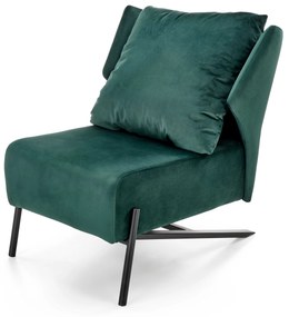 VICTUS leisure armchair dark green/ black DIOMMI V-CH-VICTUS-FOT-C.ZIELONY DIOMMI-60-21953