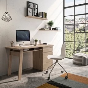 Epiplo World  Γραφείο με 1 ντουλάπι και 1 συρτάρι Balikhan 136x60εκ. BEST-1556557