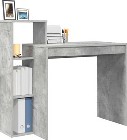 vidaXL Γραφείο Σκυρόδεμα Γκρι 100 x 40 x 90 cm Επεξεργασμένο ξύλο