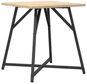 vidaXL Σετ βοηθητικά τραπεζάκια 2 pcs Βελανιδιά Σονομά και Μαύρο