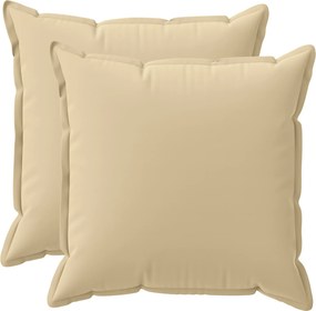vidaXL Κάλυμμα Μαξιλαριού 2 τμχ. HOUTEN Μπεζ 60 x 60 cm Πολυεστέρας