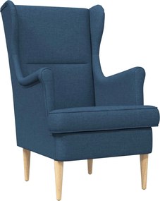 vidaXL Πολυθρόνα Μπλε ύφασμα