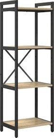 vidaXL Ράφι Βιβλίων Δρύς Sonoma 40 x 30 x 119 εκ Επεξεργασμένο ξύλο