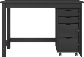 vidaXL Σετ Γραφείου και Κινητού Ντουλαπιού MOSS 2 pcs Μαύρο