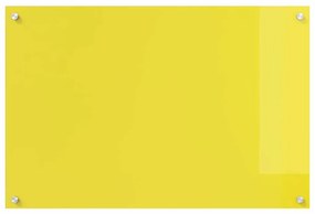 vidaXL Πλακάκι Κουζίνας Κίτρινο 90x60x0,6 εκ Σκληρυμένο Γυαλί