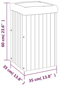 ΖΑΡΝΤΙΝΙΕΡΑ ΚΗΠΟΥ 35 X 35 X 60 ΕΚ. ΑΠΟ ΜΑΣΙΦ ΞΥΛΟ ΑΚΑΚΙΑΣ 366503