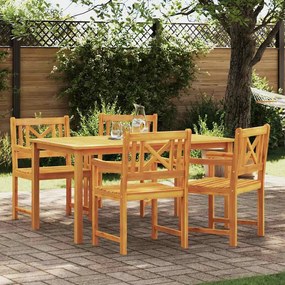vidaXL Καθίσματα Κήπου  4 τεμ 56x55.5x90 εκ από μασίφ ξύλο ακακίας