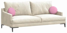 vidaXL Μαξιλάρια καθισμάτων 2 pcs Ροζ Ø30 x 13 εκ ύφασμα