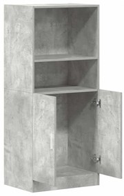 vidaXL Ντουλάπι κουζίνας σκυρόδεμα γκρι 57x41,5x131,5 cm