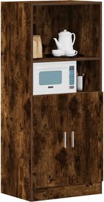 vidaXL Ντουλάπι Κουζίνας Καπνιστή Δρυς 57x41,5x131,5 εκ. Επεξεργ. Ξύλο