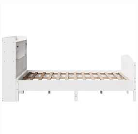 vidaXL Κρεβάτι Βιβλιοθήκη Χωρίς Στρώμα 140x200 εκ Μασίφ Ξύλο Πεύκο