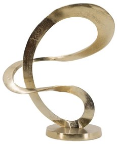 Artekko Vruh Διακοσμητικό Γλυπτό Αλουμίνιο Χρυσό με Βάση (37x19x42)cm
