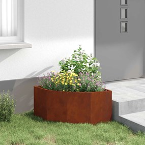 vidaXL Γωνιακό Ροδόδεντρο Σκ rusty 60 x 60 x 35 cm