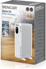 Καλοριφέρ Λαδιού Sencor SOH 6211WH 11 Φέτες 2500W με Θερμοστάτη