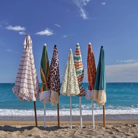 Ομπρέλα παραλίας με φλοράλ μοτίβο και κρόσια, NEWARA