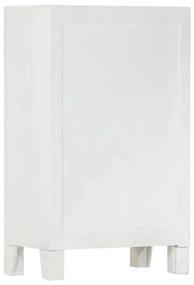 vidaXL Ντουλάπι Λευκό 55 x 30 x 90 εκ. από Μασίφ Ξύλο Ακακίας
