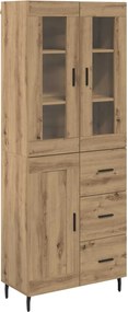 vidaXL Highboard 2 pcs Artisan Oak 69,5 x 34 x 180 εκ.