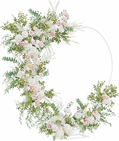 vidaXL Αψίδα Γάμου Λευκό 195 x 35 x 211 εκ Ατσάλι