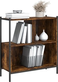 vidaXL Βιβλιοθήκη Καπνιστή Δρυς 72x28x77,5εκ. από Επεξεργασμένο Ξύλο