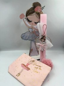 Μπαλαρίνα Αρωματική λαμπάδα - Σετ Λαμπάδα και πλάτη με βάση