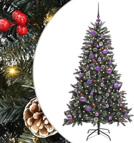 vidaXL Τεχνητό Χριστουγεννιάτικο Δέντρο με 150 LED Πράσινο 150 cm