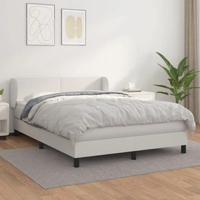 ΚΡΕΒΑΤΙ BOXSPRING ΜΕ ΣΤΡΩΜΑ ΛΕΥΚΟ 140X190ΕΚ.ΑΠΟ ΣΥΝΘΕΤΙΚΟ ΔΕΡΜΑ 3127188